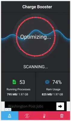 battery safe + ccleaner+cool phone android App screenshot 1